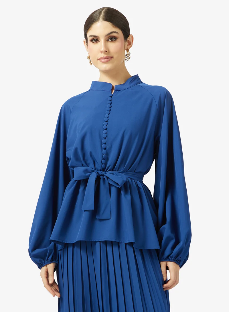 Khizana  Peplum Top & Skirt Set for Women | Best Price UAE